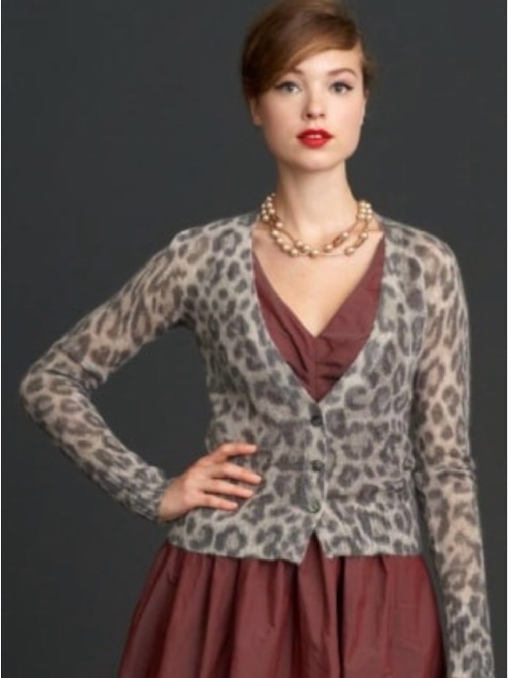 Banana Republic Women’s Animal Print Cardigan MAD MAN COLLECTION BNWT